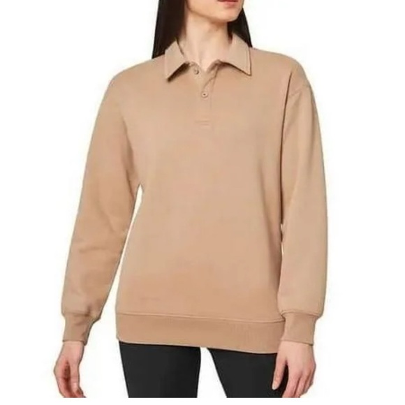 Mondetta Tops - Mondetta Ladies' Collared Fleece Pullover Top Women's Sweater Size: S